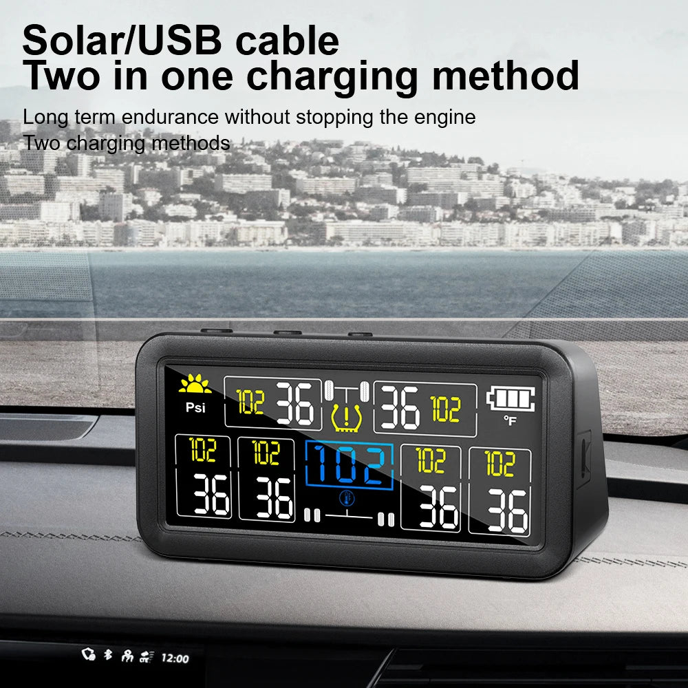 Sensor Presion de Aire Temperatura + Reloj (CAMION)(SOLAR)