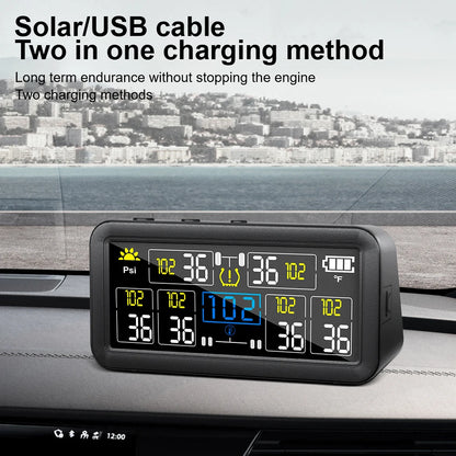 Sensor Presion de Aire Temperatura + Reloj (CAMION)(SOLAR)