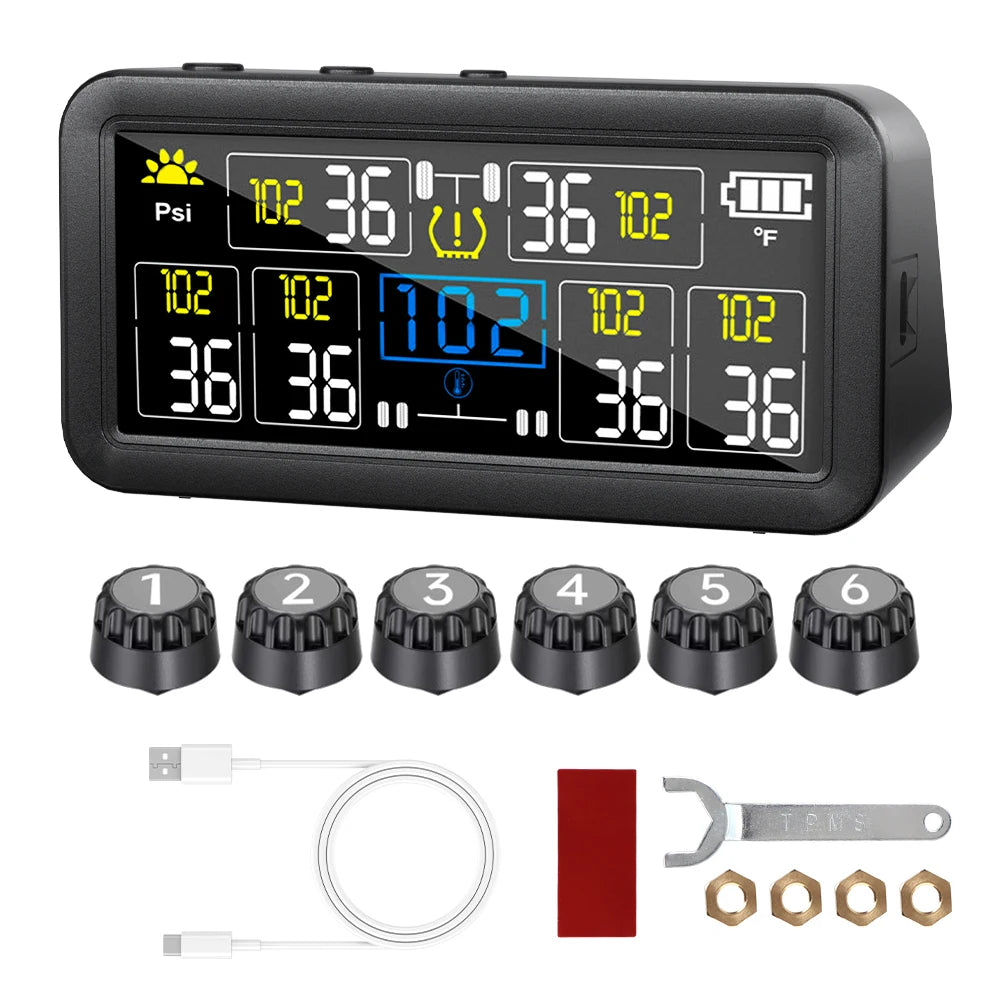 Sensor Presion de Aire Temperatura + Reloj (CAMION)(SOLAR)