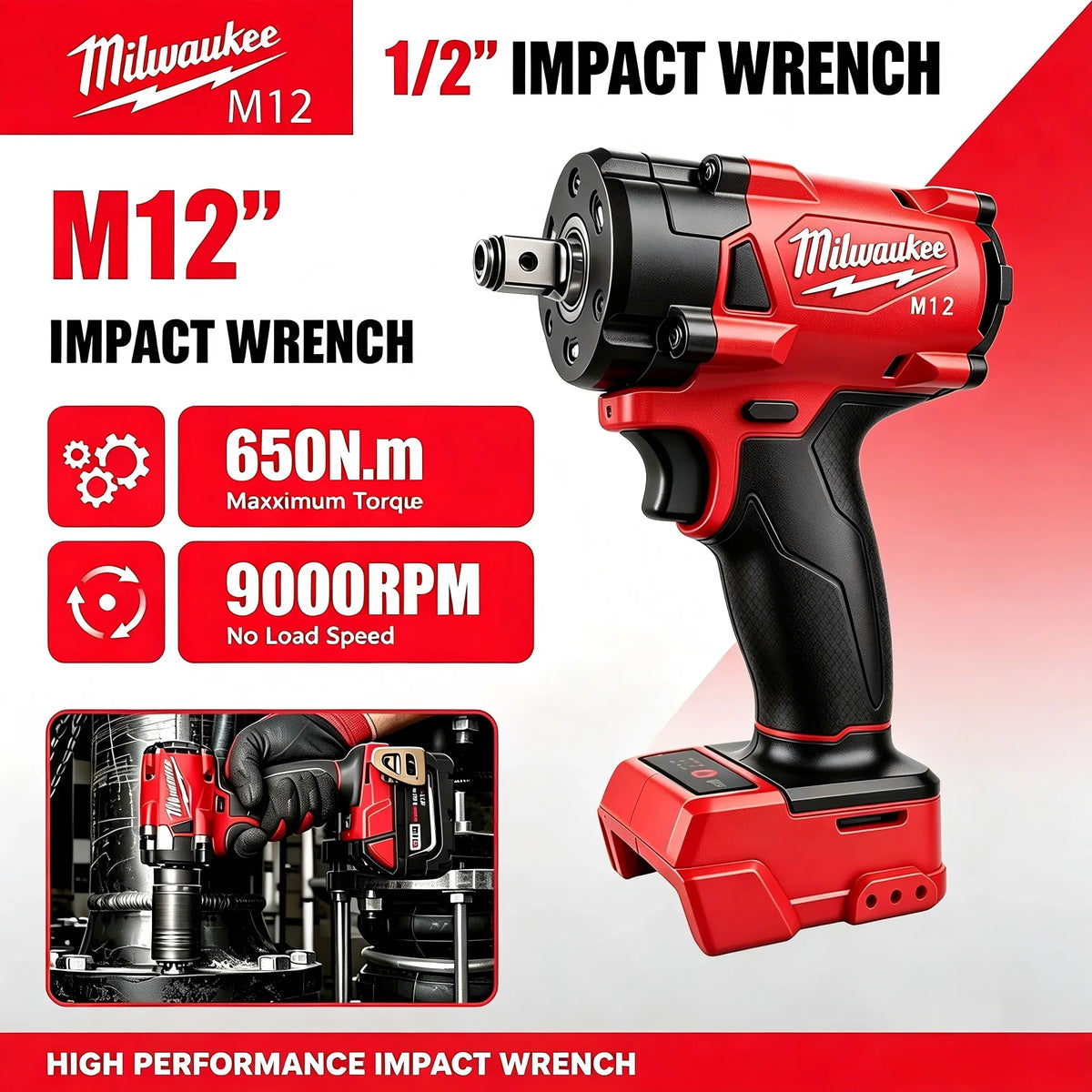 MILWAUKEE Llave de Impacto 18v.(NO INCLUYE BATERIA)
