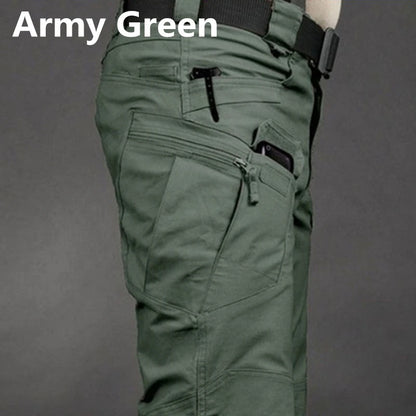 Pantalones impermeables con múltiples bolsillos para hombre