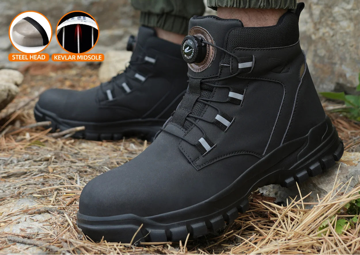 Botas de Seguridad con Botón Giratorio