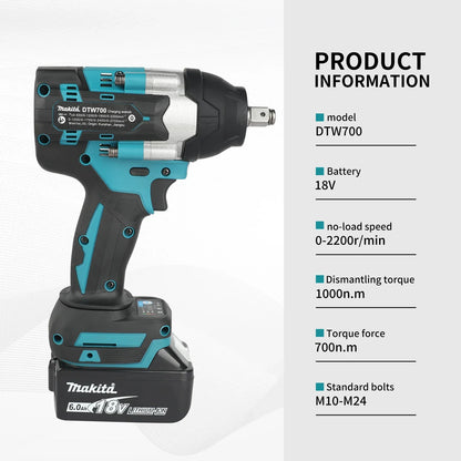 MAKITA Llave de impacto DTW700 18v.(NO INCLUYE BATERIA)