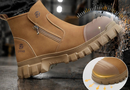 Botas de seguridad de cuero