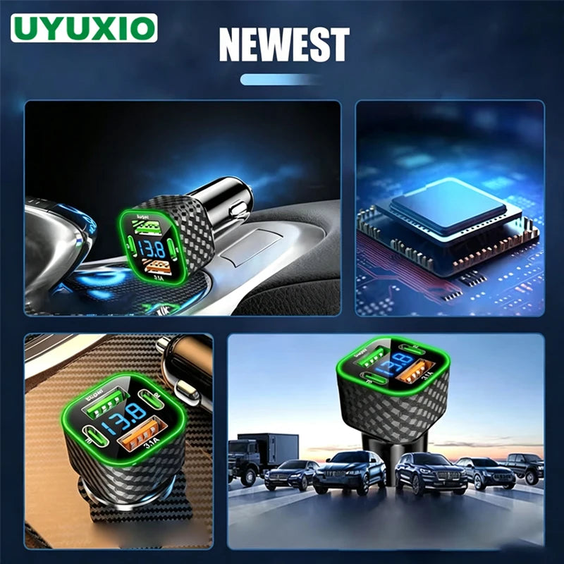Cargador USB para Autos LED VERDE