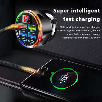 Cargador USB para Autos LED COLOR