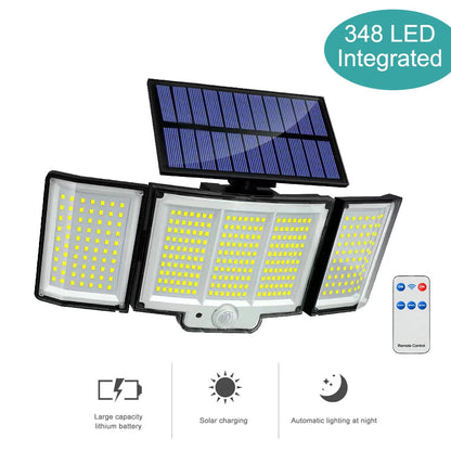 Luz Solar para exteriores, 348 LED