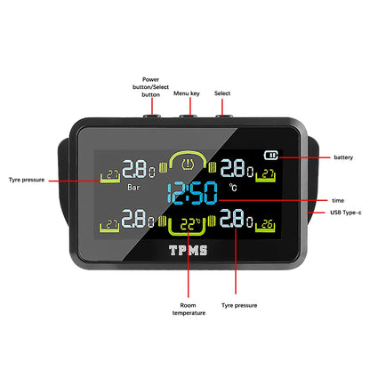 Sensor Presion de Aire Temperatura + Reloj (AUTO)(SOLAR)