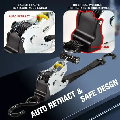 Correas autoretráctiles de trinquete